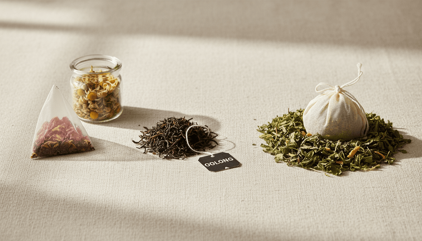 Tres variedades de té